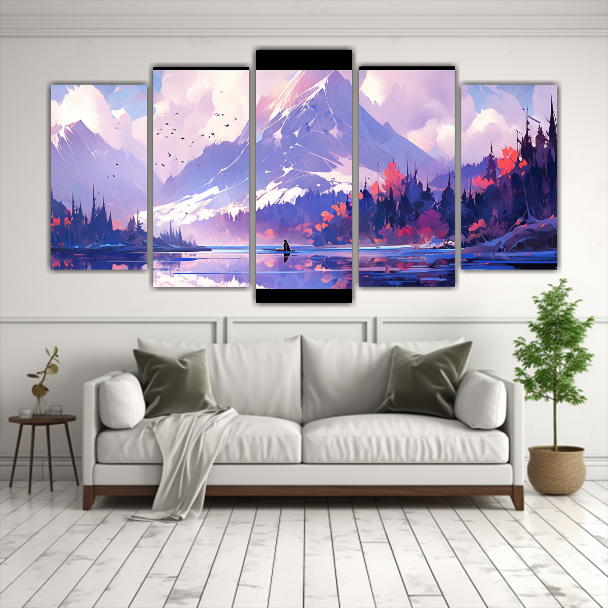 pintura-abstracta-en-lienzo-para-dormitorio-de-monta-as-y-lago-con-colores-morados-1