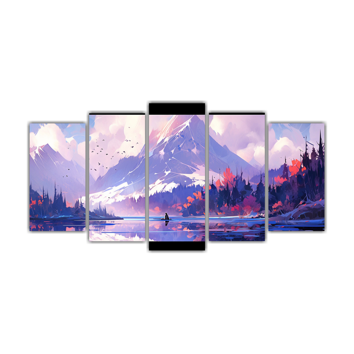 pintura-abstracta-en-lienzo-para-dormitorio-de-monta-as-y-lago-con-colores-morados