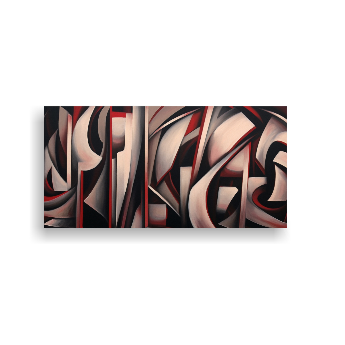 pintura-abstracta-en-tonos-monocrom-ticos-de-rojo-cereza