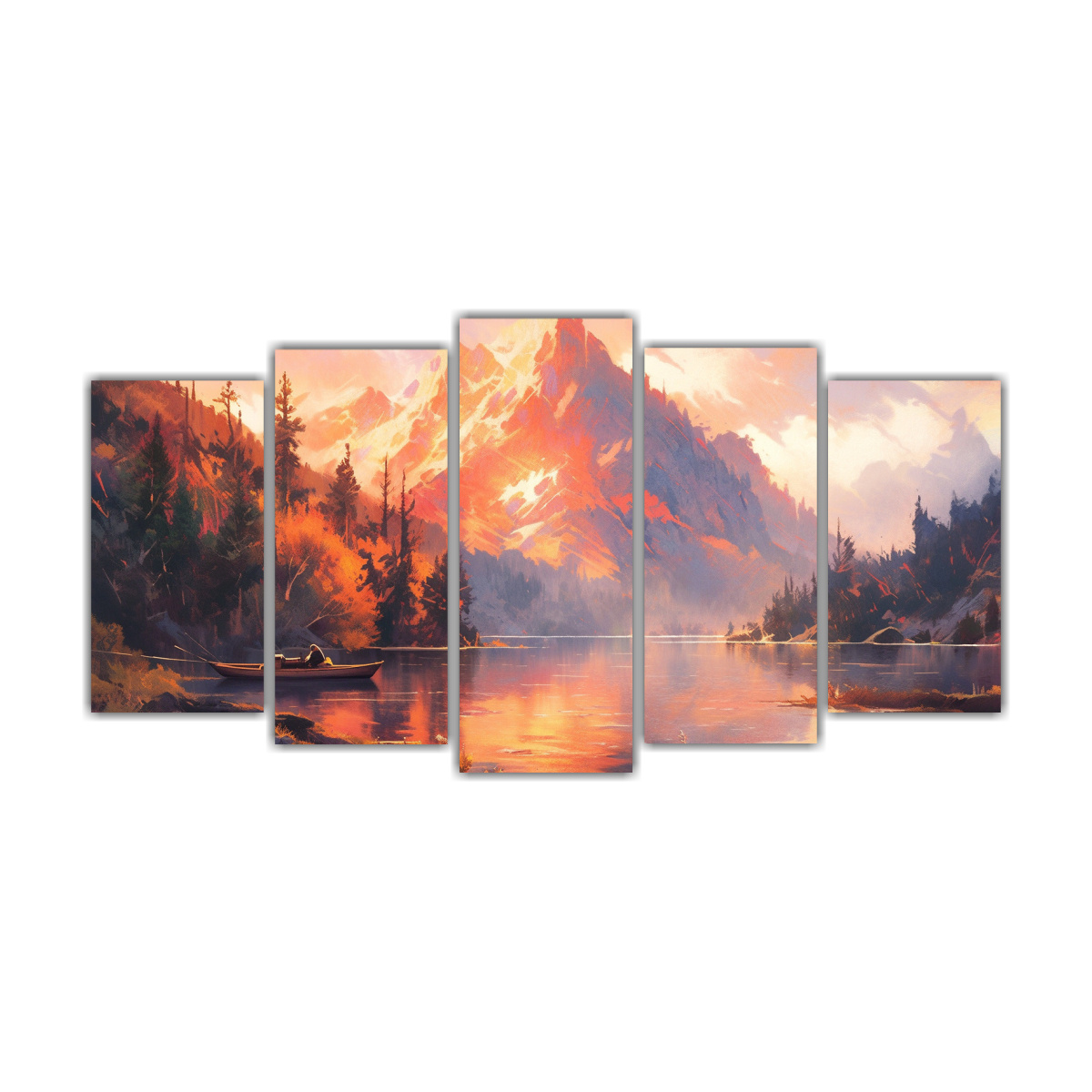 pintura-abstracta-expresiva-de-colores-naranjas-junto-a-lagos-y-monta-as-