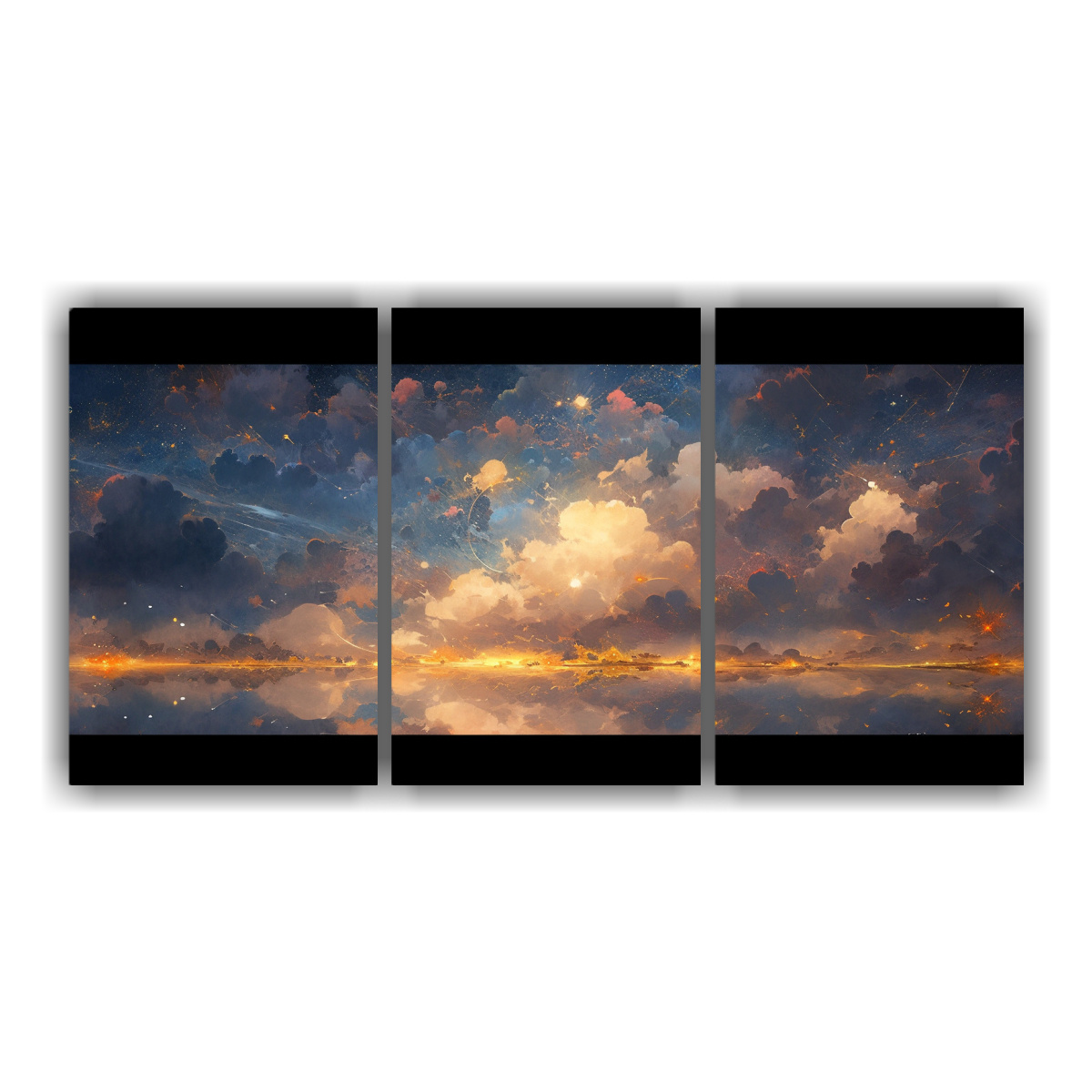 pintura-abstracta-movimiento-modernidad-nocturno-cielo-dorado