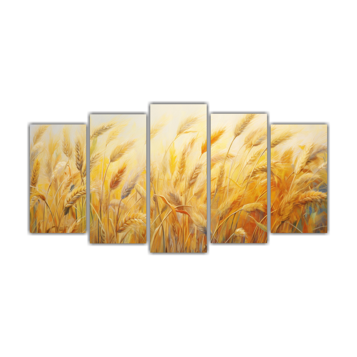 pintura-abstracta-multicolor-en-bastidor-cinco-telas-a-grain-herbs