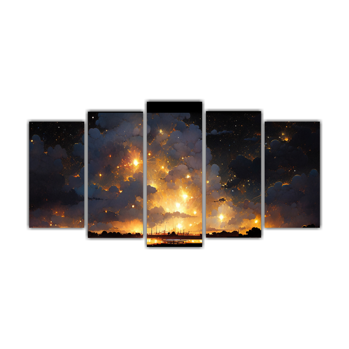 pintura-abstracta-nocturna-con-colores-amarillos-en-el-cielo-nocturno