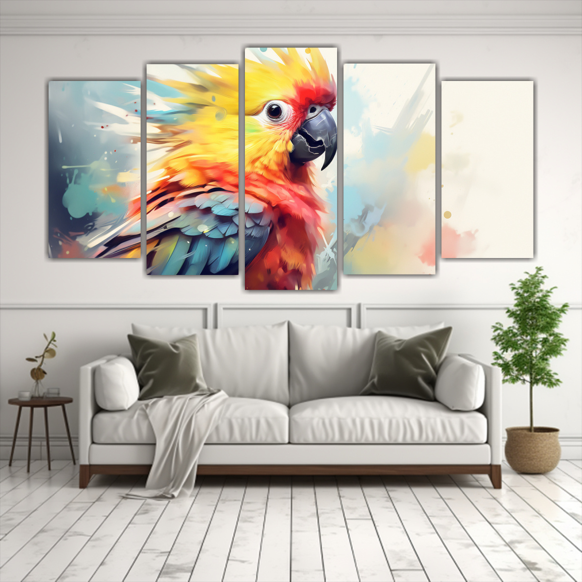 pintura-acuarela-colorida-de-un-cockatiel-en-estilo-de-pintura-con-cinco-cuadros-1