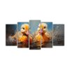 pintura-al-estilo-leo-colorida-estilo-patos-en-reflejo-en-lienzo-