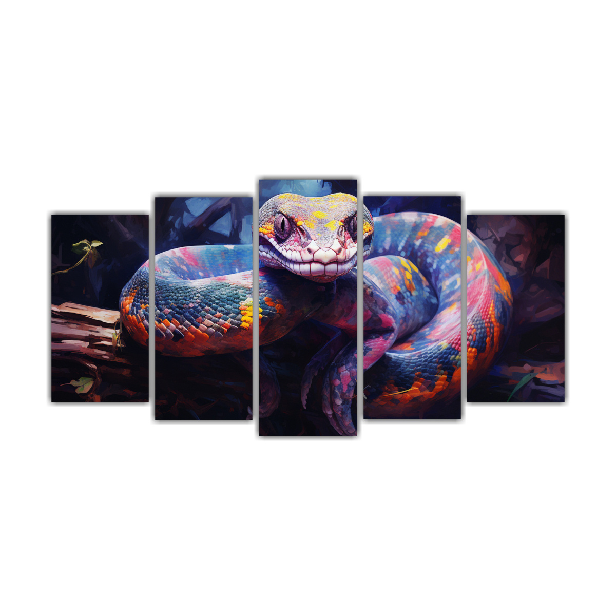 pintura-al-estilo-leo-de-estilo-colorido-con-textura-de-l-neas-finas-de-boa-constrictor