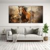 pintura-al-estilo-leo-de-estilo-colorido-de-un-caballo-al-cuarto-en-tres-lienzos-tela-1-1