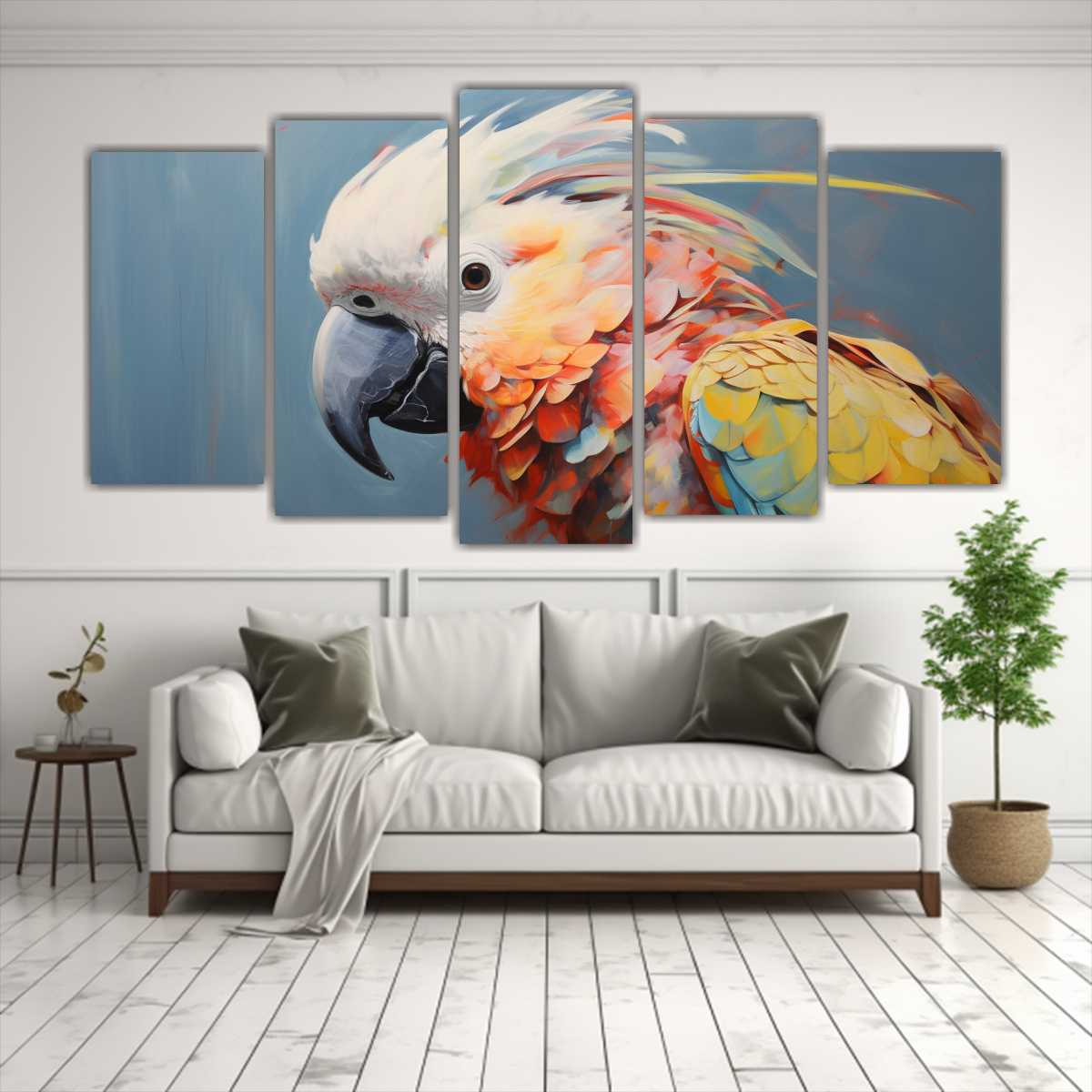 pintura-al-estilo-leo-estilo-colorido-de-cacat-a-en-sal-n-de-cinco-artes-1