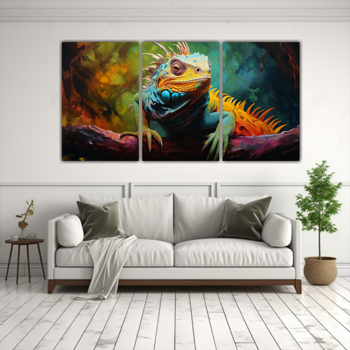 pintura-al-estilo-leo-estilo-reptil-colorido-en-lienzo-fino-l-neas-profundas-1