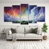 pintura-de-pared-nica-noche-estrellada-con-arco-ris-y-blanco-1