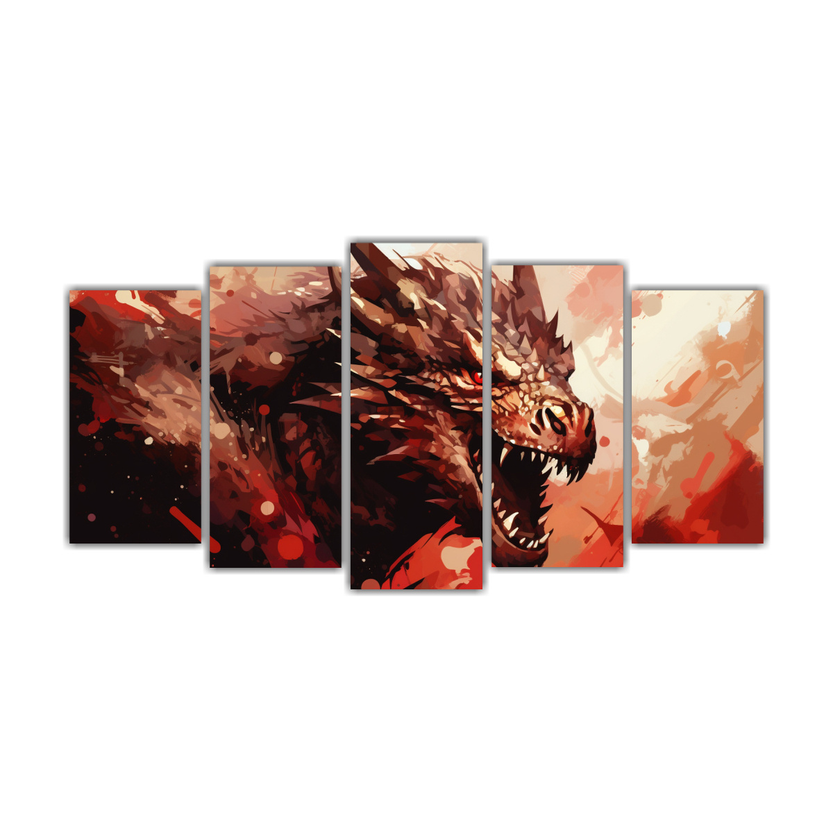 pintura-decorativa-de-drag-n-en-marr-n-y-rojo-estilo-neonoir
