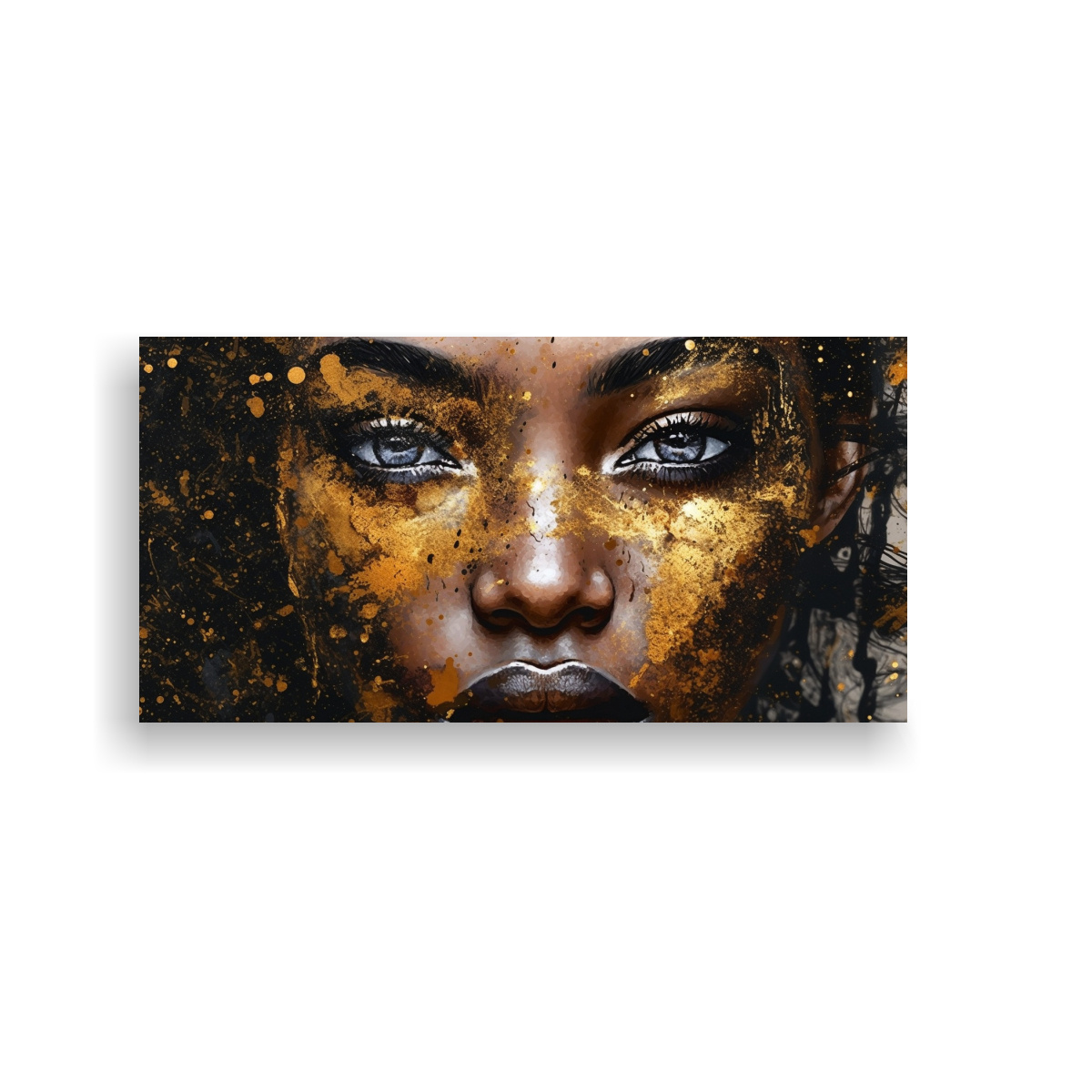 pintura-decorativa-de-retrato-de-mujer-en-negro-y-dorado-estilo-l-quido