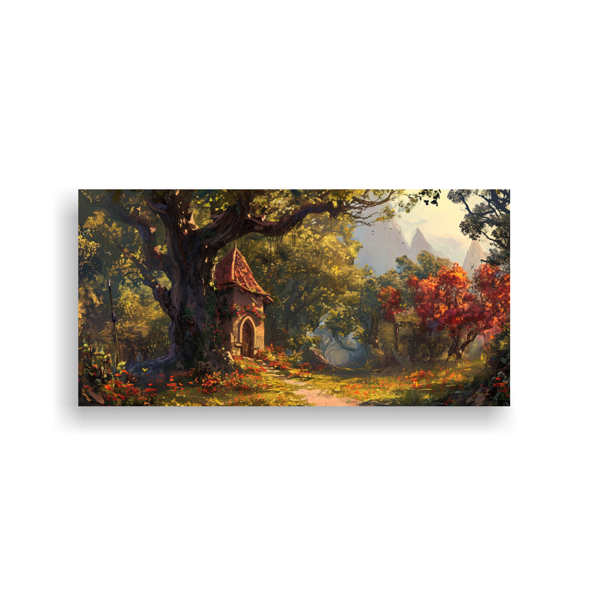 pintura-decorativa-de-templo-medieval-rodeado-de-vegetaci-n-exuberante-