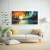 pintura-decorativa-estilo-acuarela-aurora-boreal-en-la-sala-de-estar-1