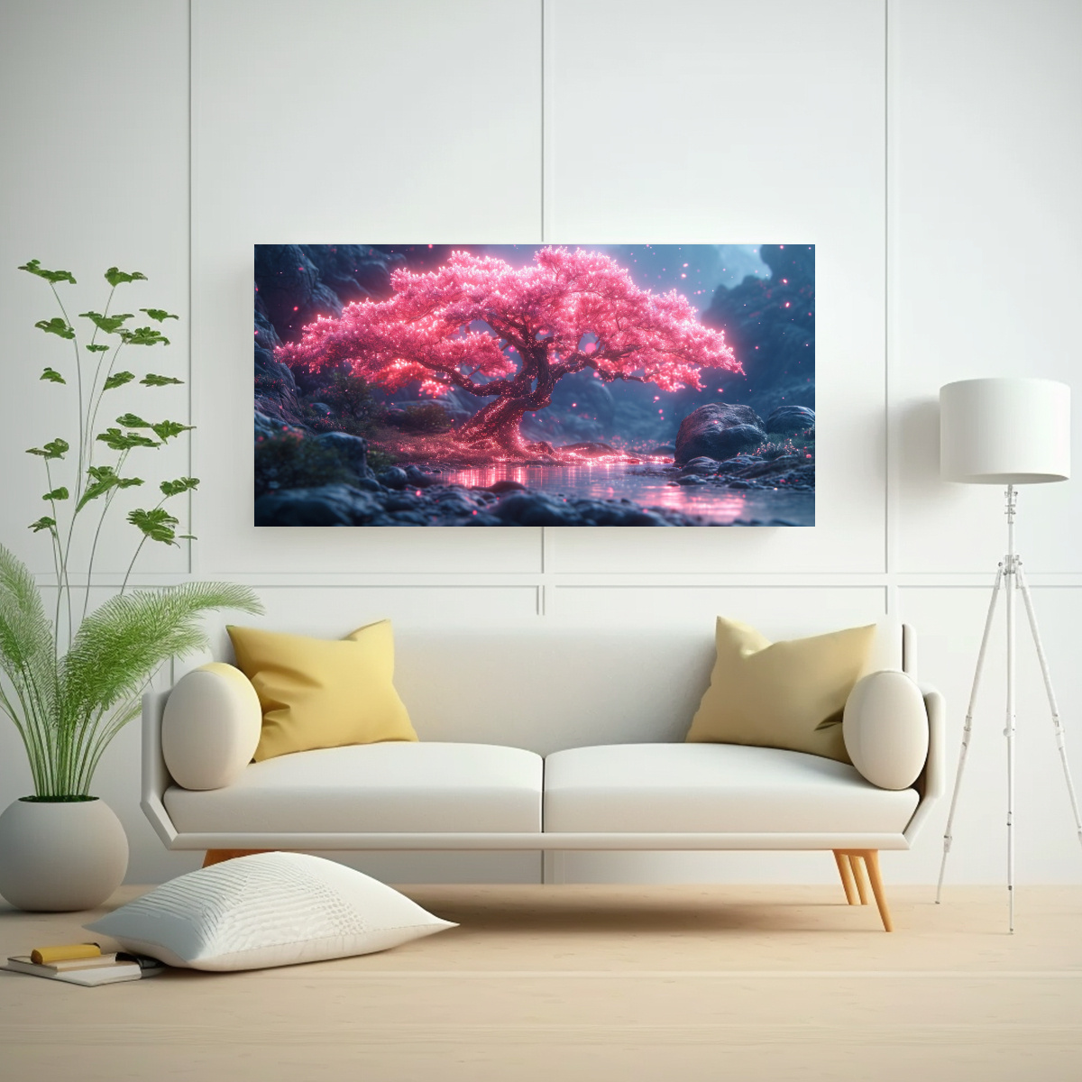 pintura-decorativa-hologr-fica-de-lienzo-rosa-bioluminiscente-m-gico-1-1