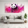 pintura-decorativa-intensa-de-panda-en-colores-malva-y-escarlata-1