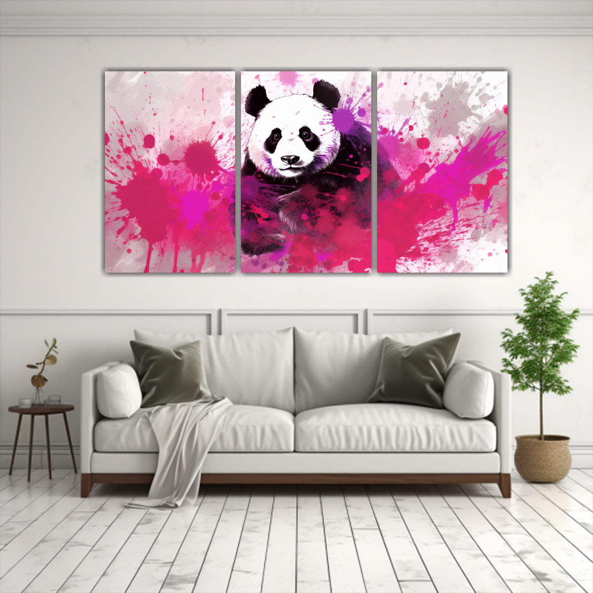 pintura-decorativa-intensa-de-panda-en-colores-malva-y-escarlata-1