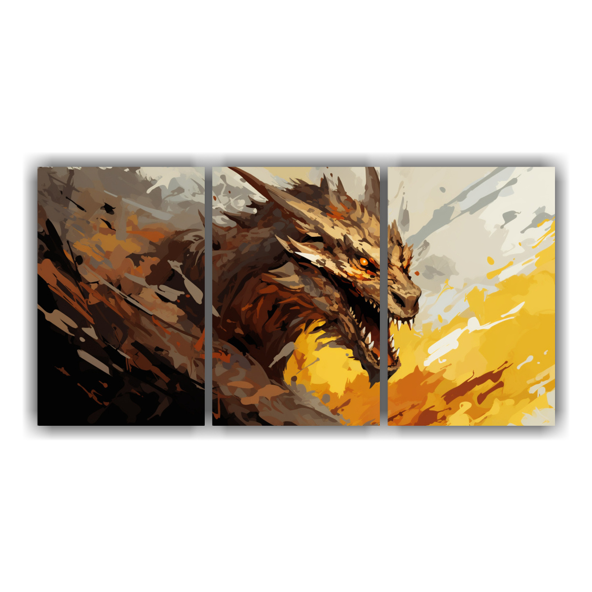 pintura-decorativa-neonoir-de-drag-n-en-tonos-marr-n-y-amarillo