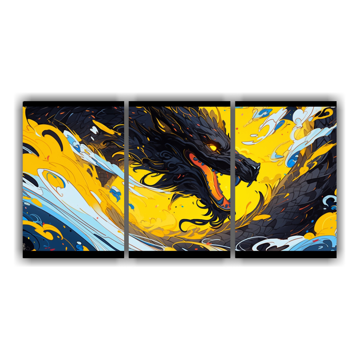 pintura-en-lienzo-de-drag-n-amarillo-y-azul-con-atm-sfera-neonoir