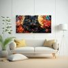 pintura-en-lienzo-de-equilibrado-gato-negro-sonriente-vidriera-decorativa-1