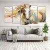 pintura-equilibrio-caballo-andaluz-en-colores-pastel-y-oro-neo-pop-1