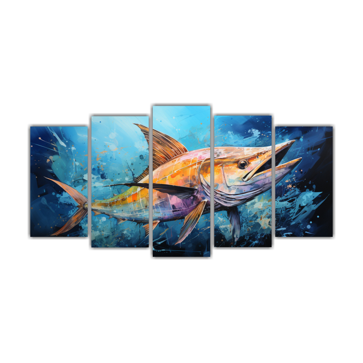 pintura-estilo-acuarela-de-marlin-azul-en-cinco-artes-concepto-clasico