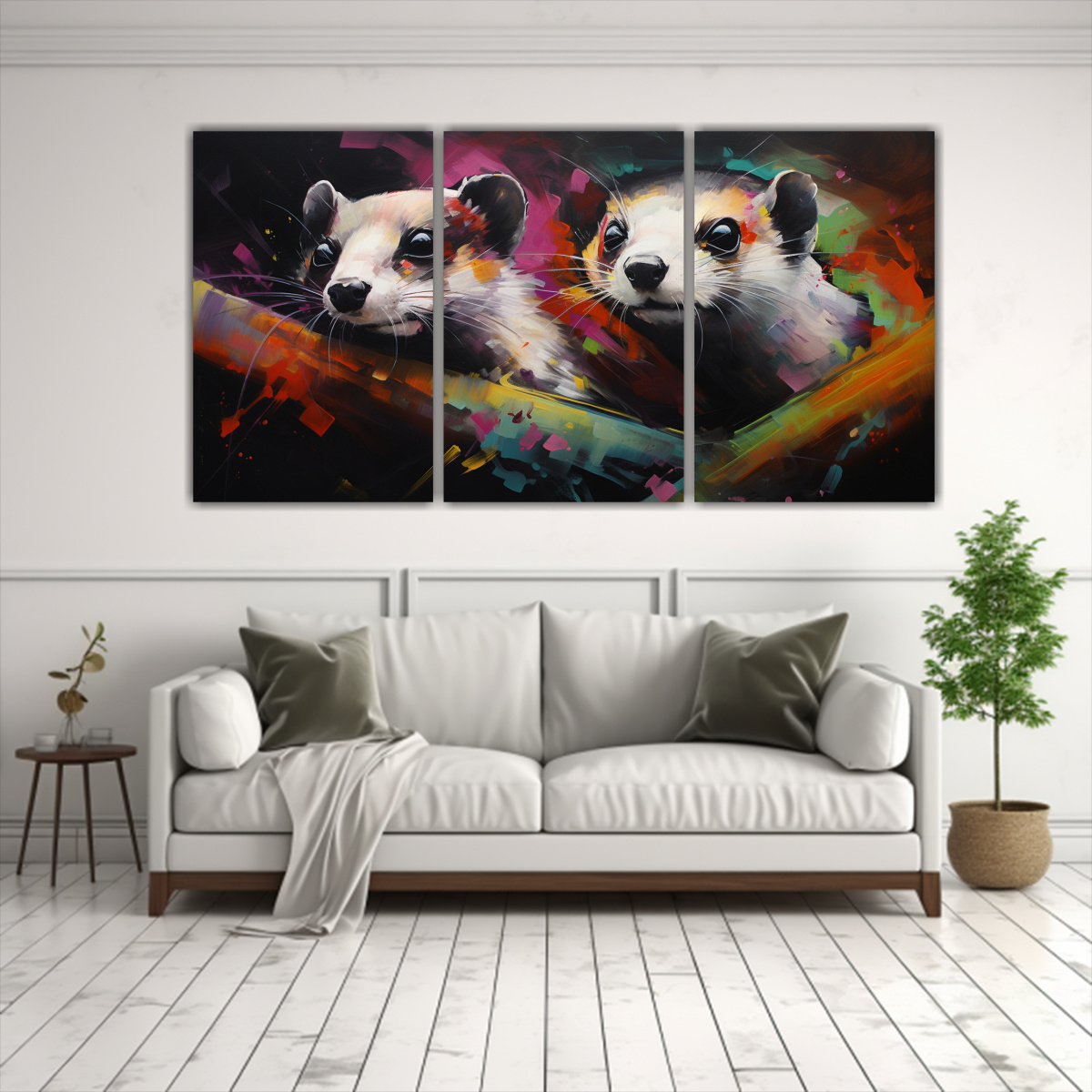 pintura-estilo-oleo-estilo-weasels-coloridas-para-decoraci-n-hogar-1