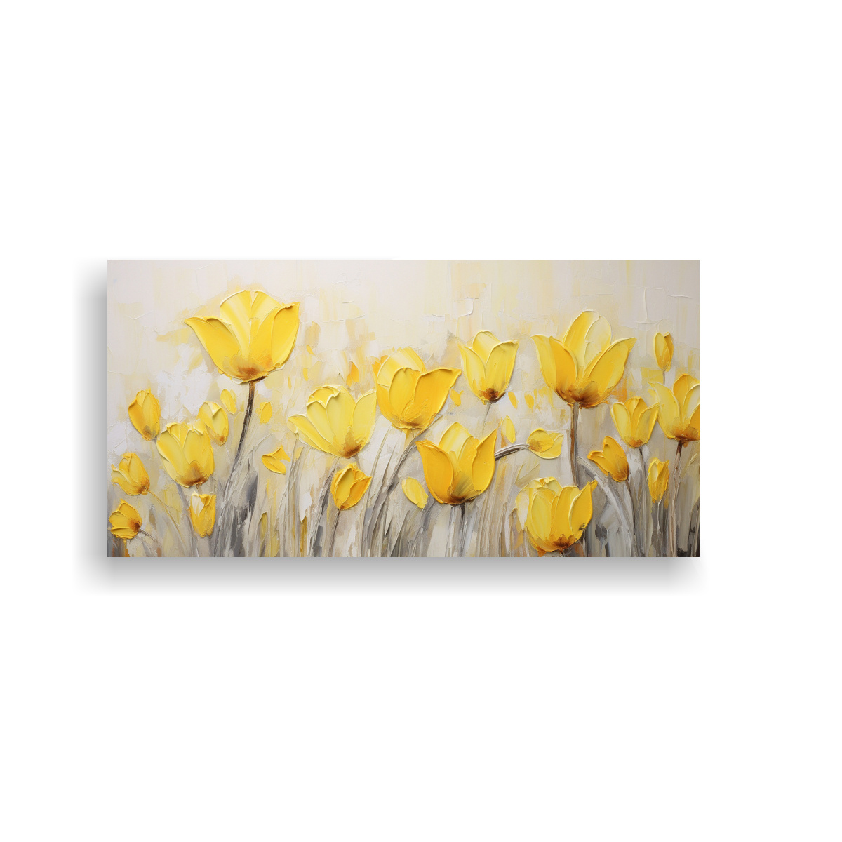 pintura-moderna-de-tulipanes-amarillos-en-lienzo-estilo-decorativo