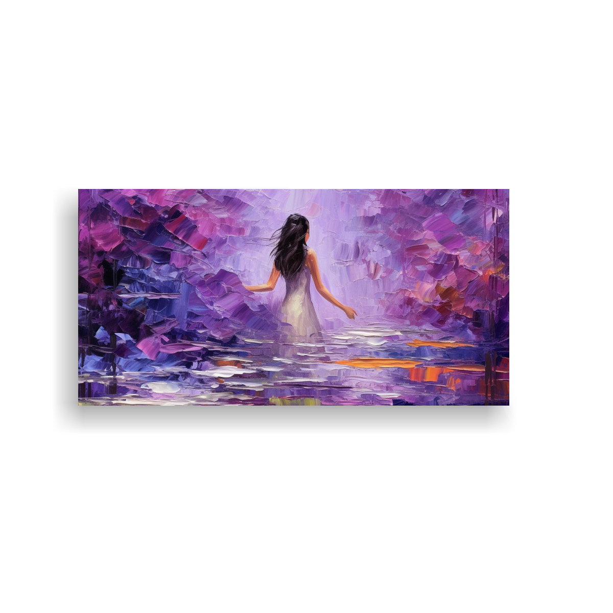 pintura-mujer-en-vestido-morado-arte-minimalista