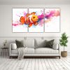 pintura-neo-pop-art-de-un-pez-payaso-en-colores-naranja-y-rosa-1
