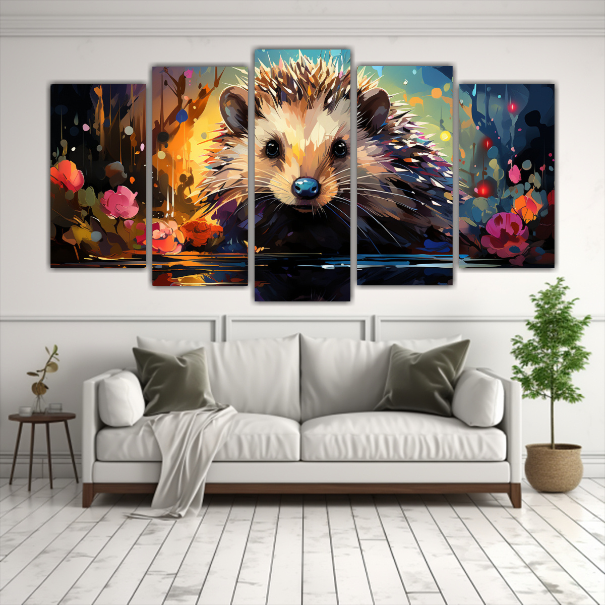 pintura-neo-pop-de-erizo-en-llamativos-colores-del-bosque-1-1