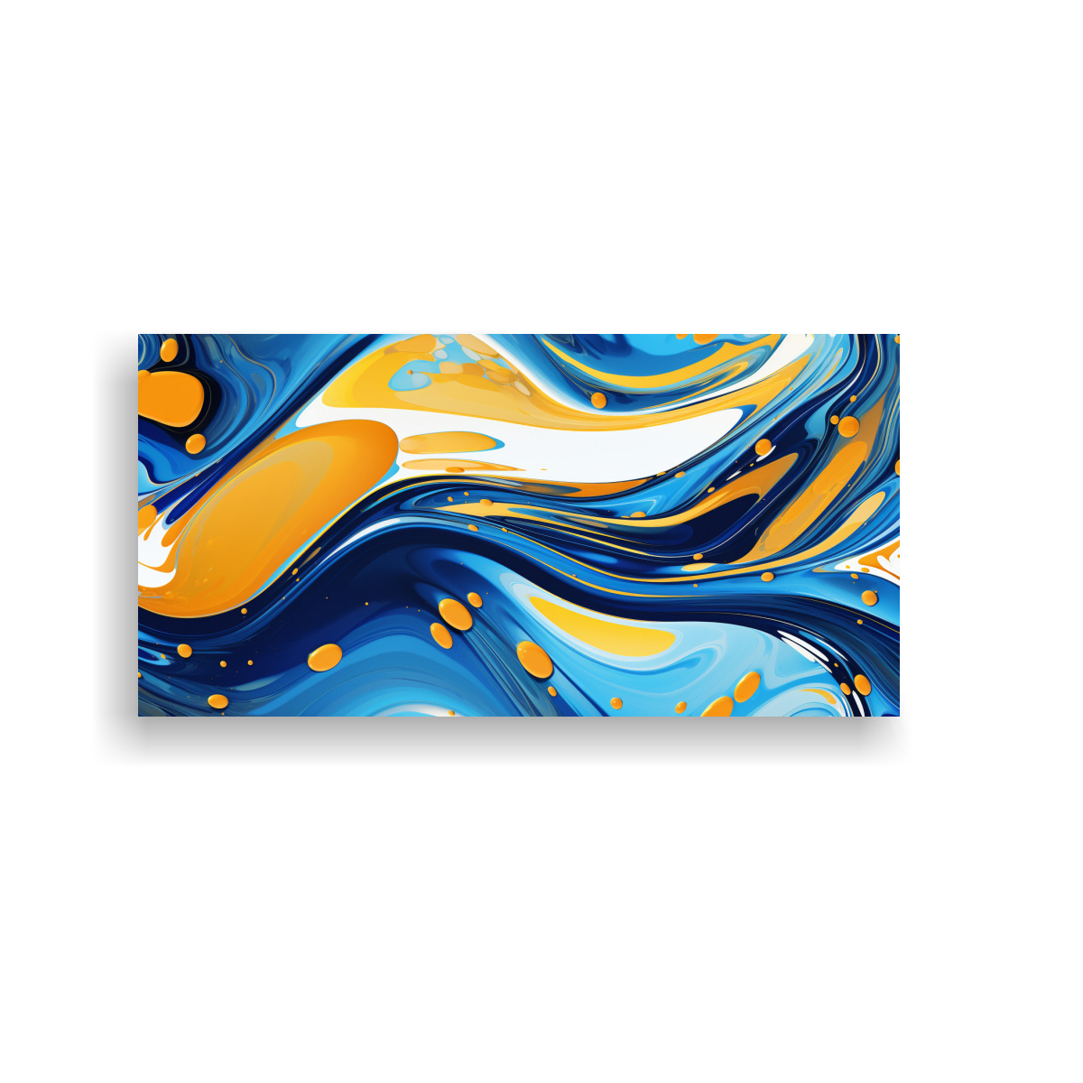 Pintura Vintage De Habitación Con Ola Marina En Arte Abstracto Y Derrame De Aceite 4k