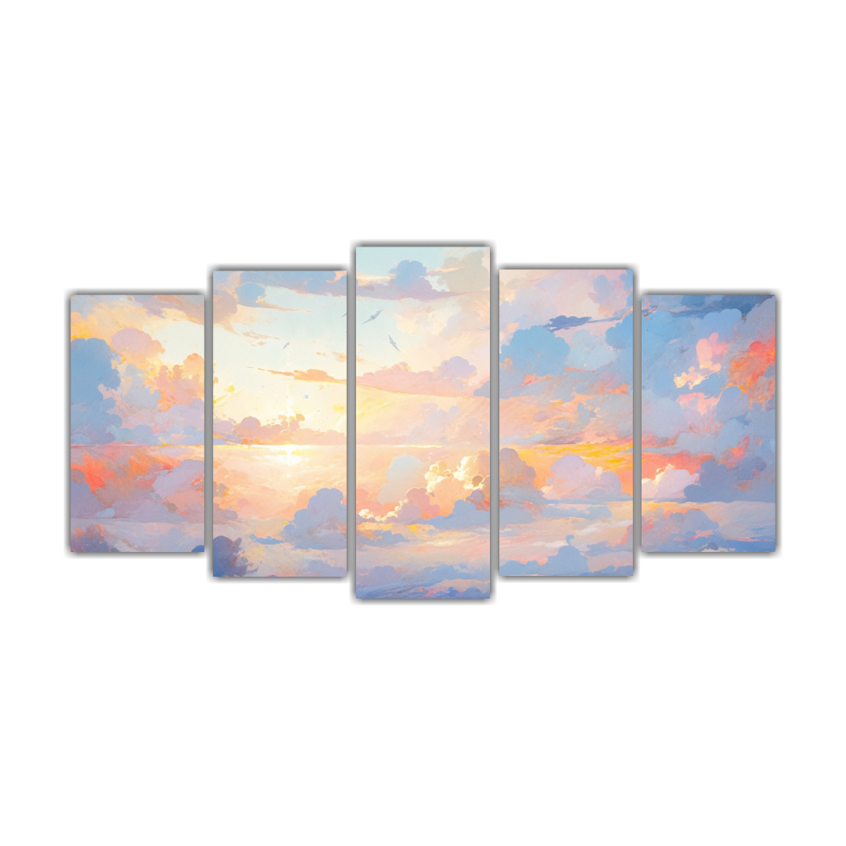 pinturas-abstractas-acuarela-formaci-n-cielo-y-mar-con-arco-ris-amarillo-