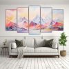 pinturas-abstractas-cinco-lienzos-estilo-galer-a-monta-as-nevadas-con-arco-ris-y-colores-dorados-1