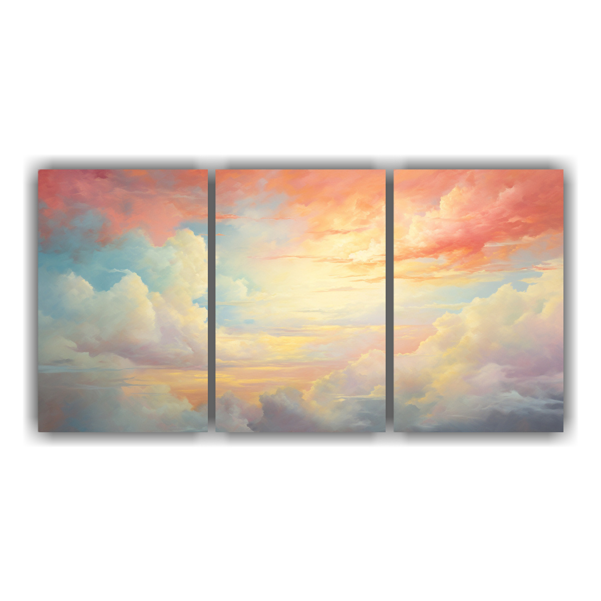 pinturas-abstractas-coloridas-de-un-cielo-matutino-con-arco-ris-y-colores-rojos