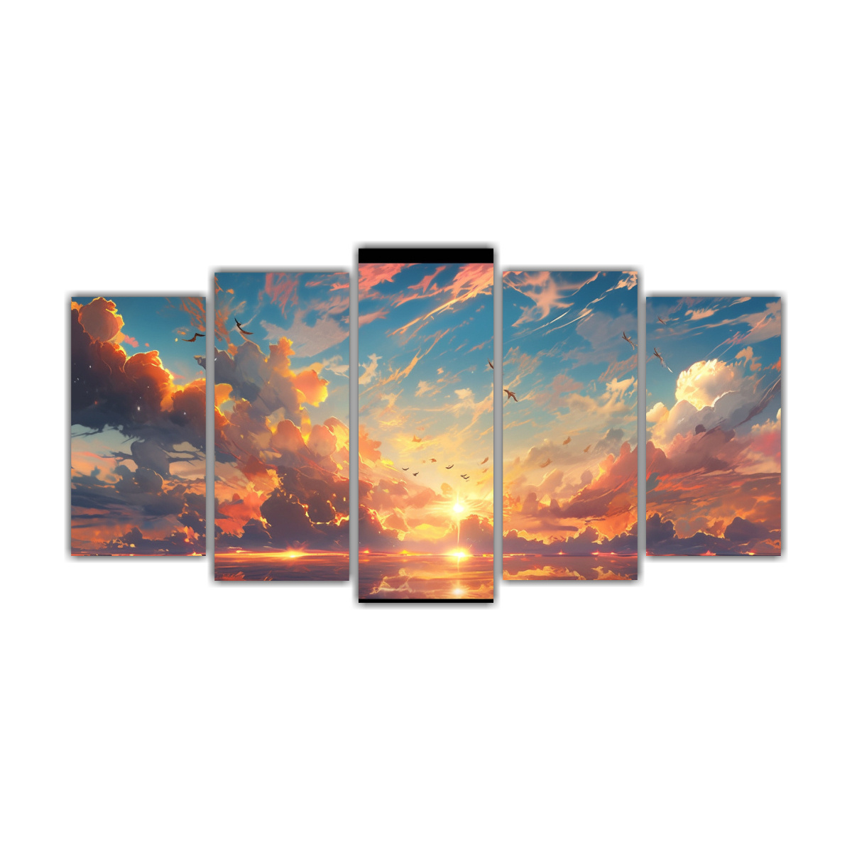 pinturas-abstractas-de-amaneceres-y-atardeceres-con-colores-turquesa