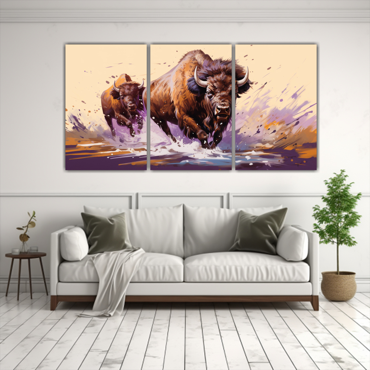 pinturas-abstractas-de-b-falo-en-tonos-marr-n-y-morado-1