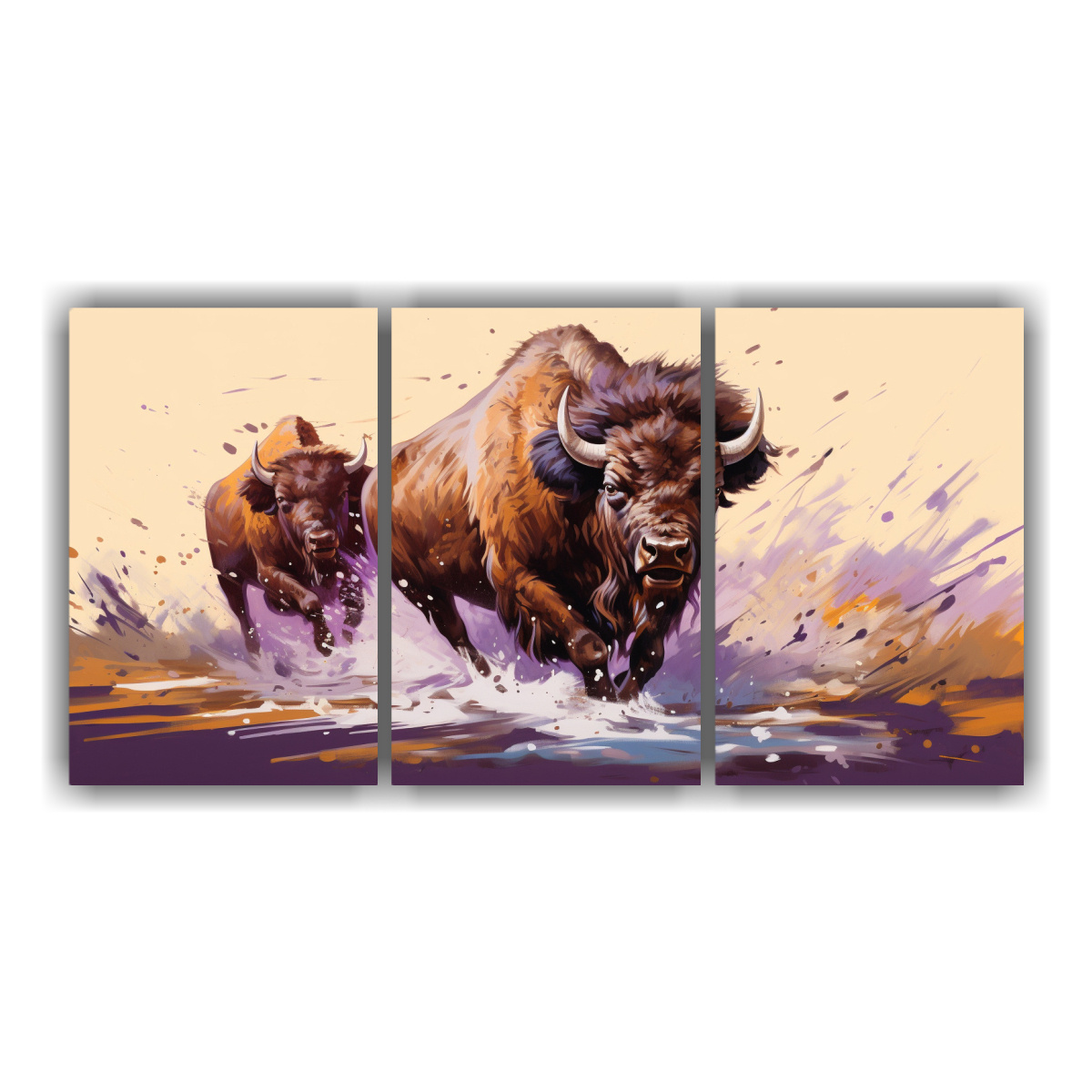 pinturas-abstractas-de-b-falo-en-tonos-marr-n-y-morado