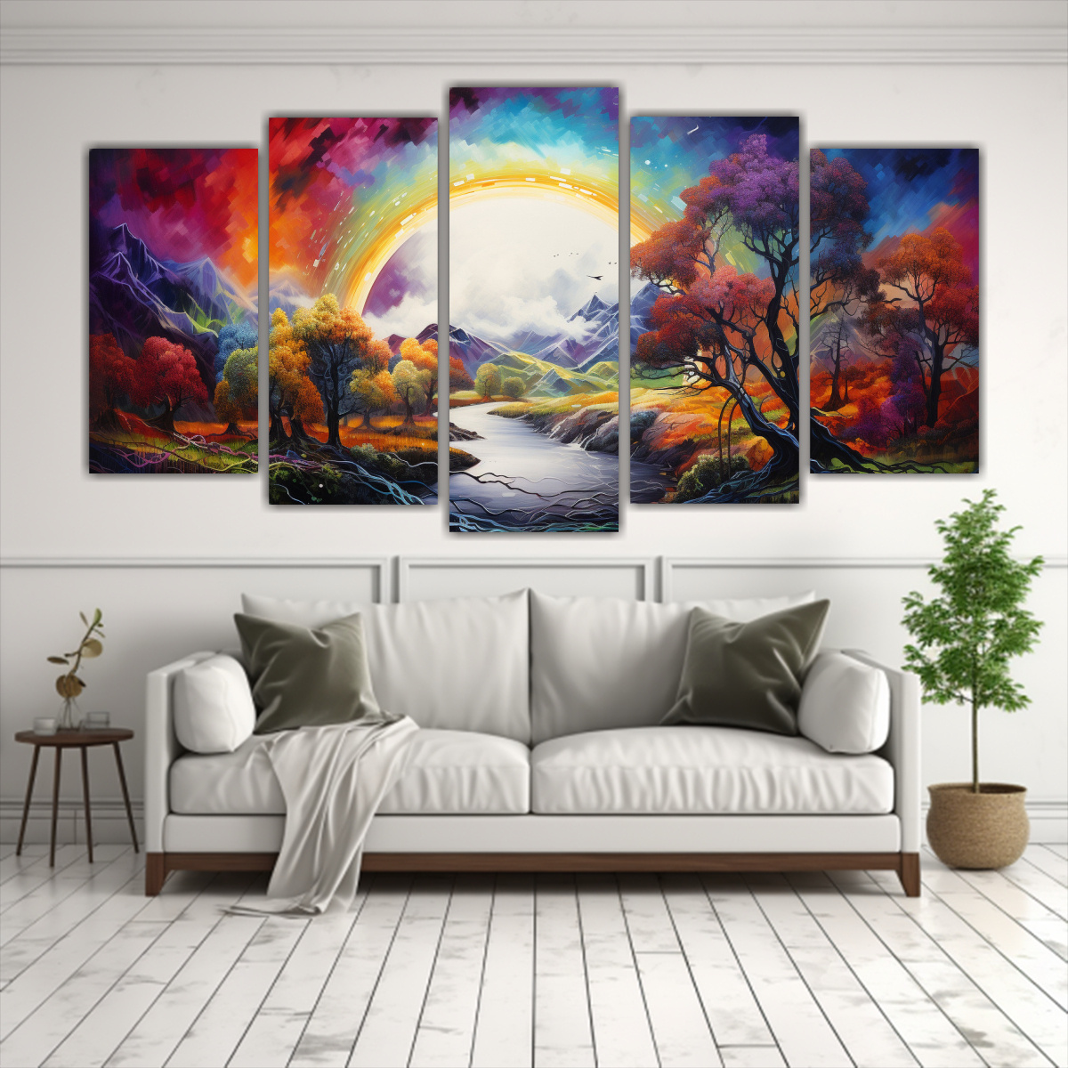 pinturas-abstractas-de-paisajes-con-arco-ris-y-colores-negros-1-1