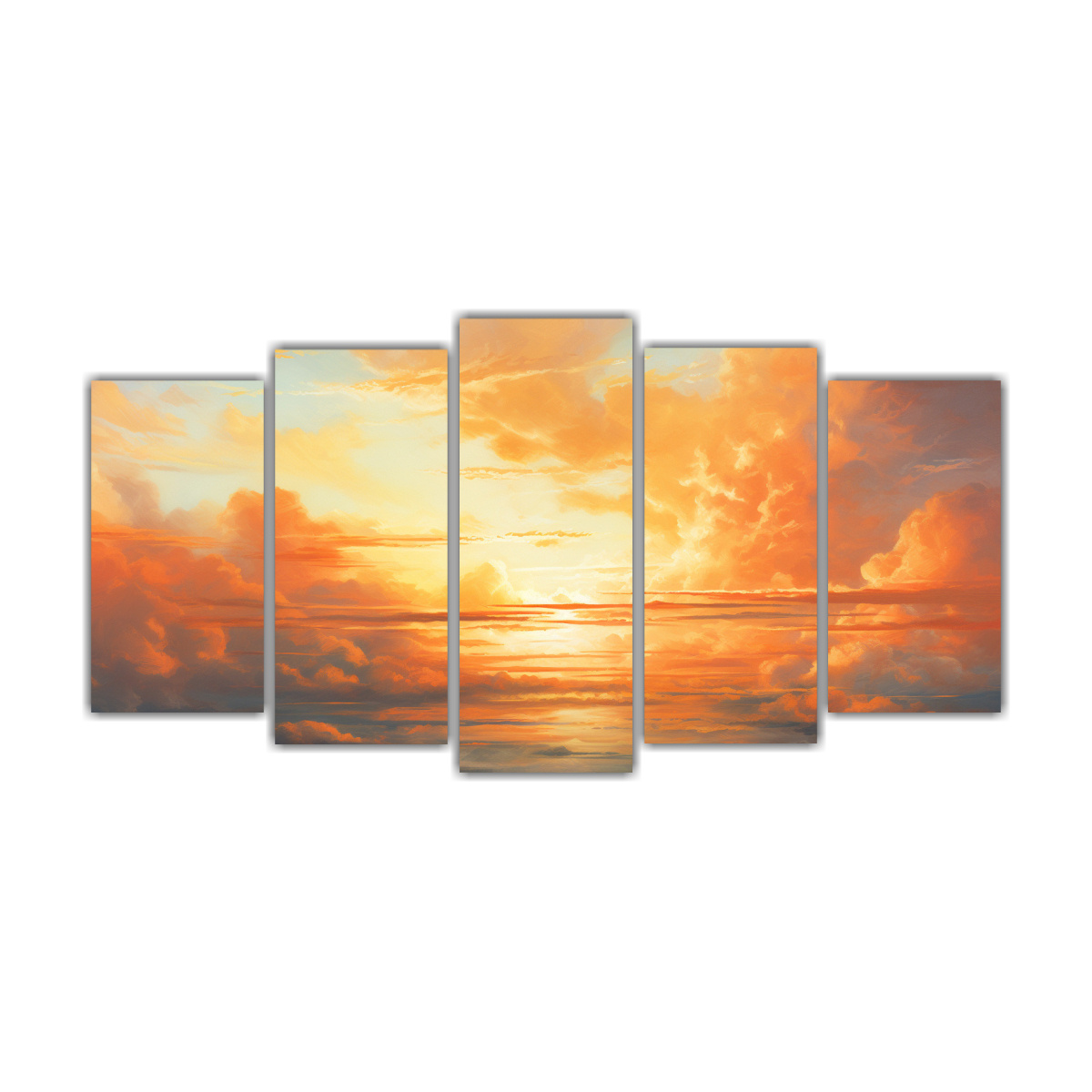 pinturas-abstractas-juveniles-de-amaneceres-y-atardeceres-con-colores-naranjas-