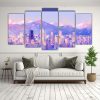 pinturas-abstractas-para-comedor-en-santiago-artes-de-pared-en-colores-arco-ris-y-azul-neo-1