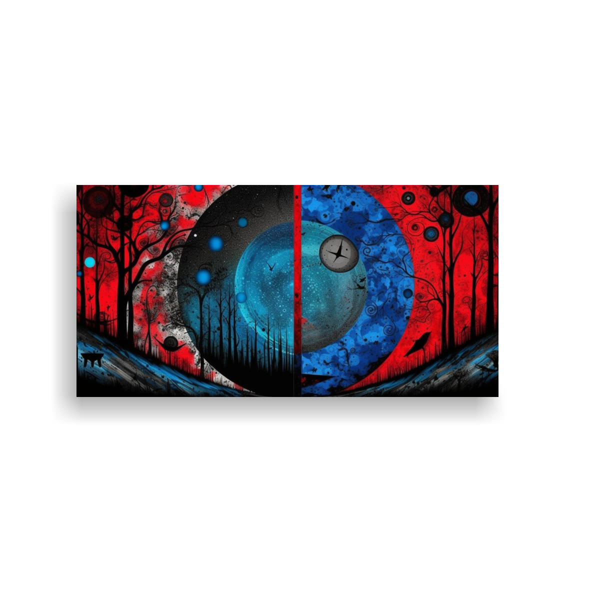 pinturas-abstractas-rojo-azul-y-negro-para-decoraci-n-de-pared