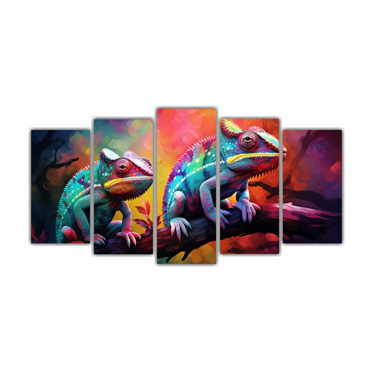 pinturas-acuarela-de-camaleones-en-estilo-exuberante-