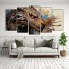 pinturas-de-arte-de-pared-estilo-galer-a-de-drag-n-en-tonos-marrones-1