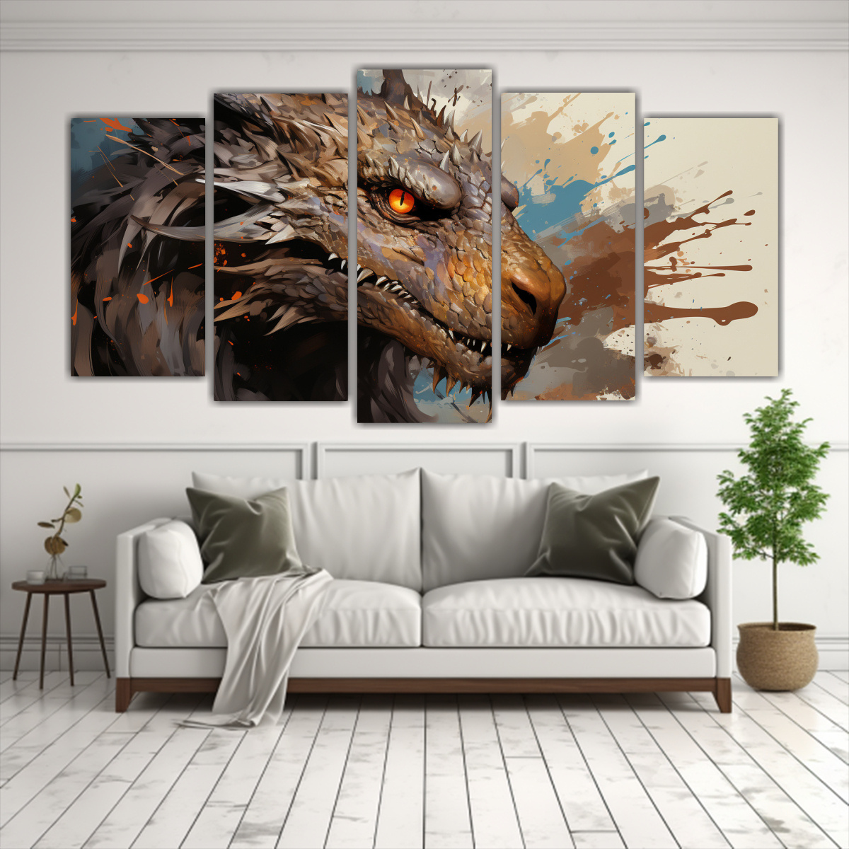 pinturas-de-arte-de-pared-estilo-galer-a-de-drag-n-en-tonos-marrones-1