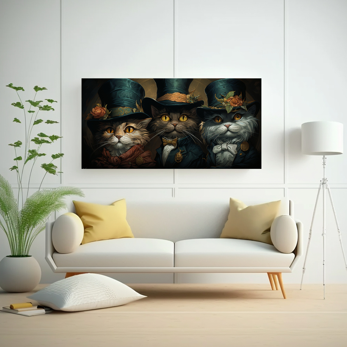 pinturas-de-arte-fino-con-gatos-de-colores-y-ojos-naranjas-1-1