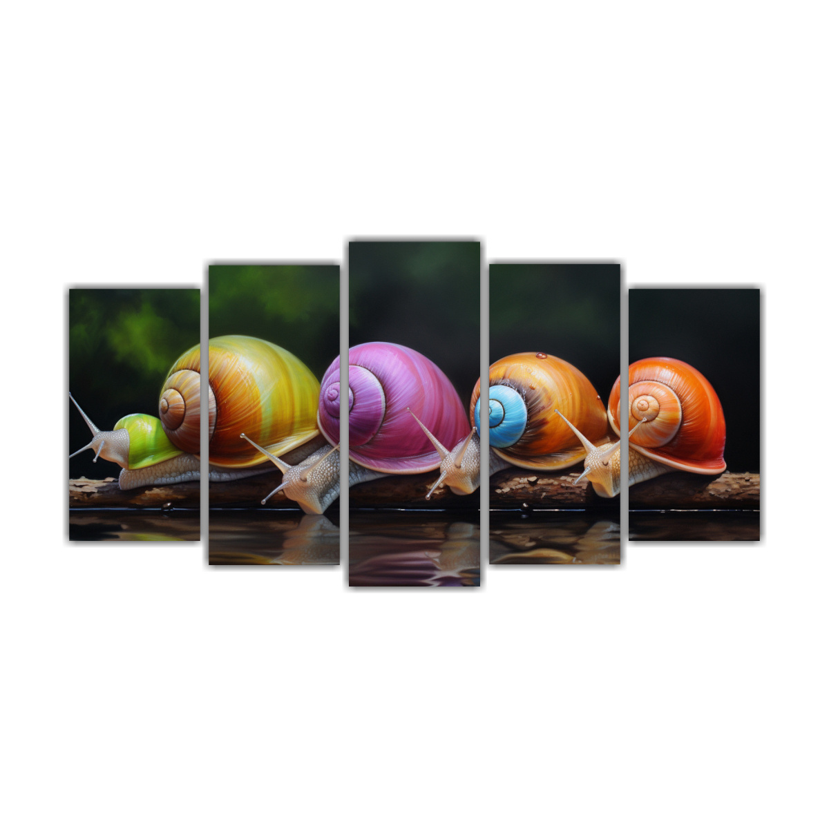 pinturas-de-ba-o-con-estilo-de-pintura-al-estilo-leo-colorida-de-caracoles