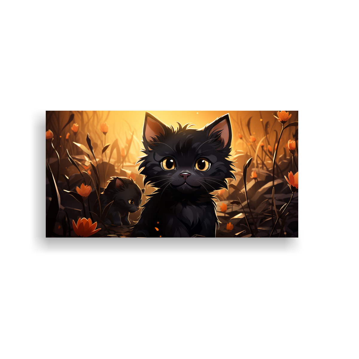 pinturas-de-decoraci-n-de-gatitos-negros-adorables-e-innovadores-