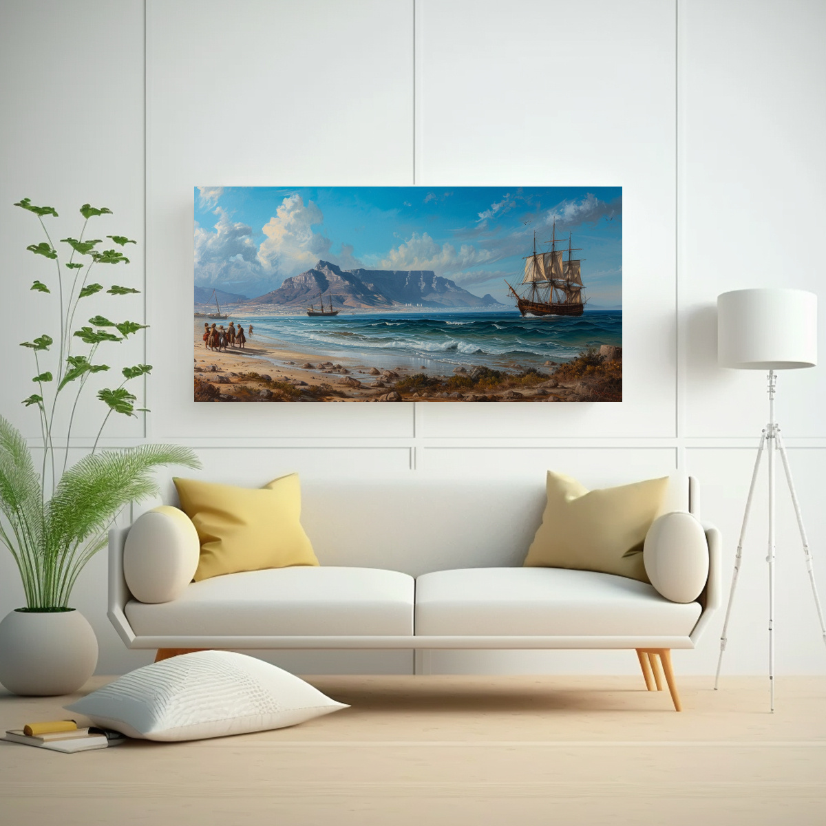 pinturas-de-decoraci-n-del-arte-conceptual-jan-van-riebeek-en-el-cabo-de-buena-esperanza-1