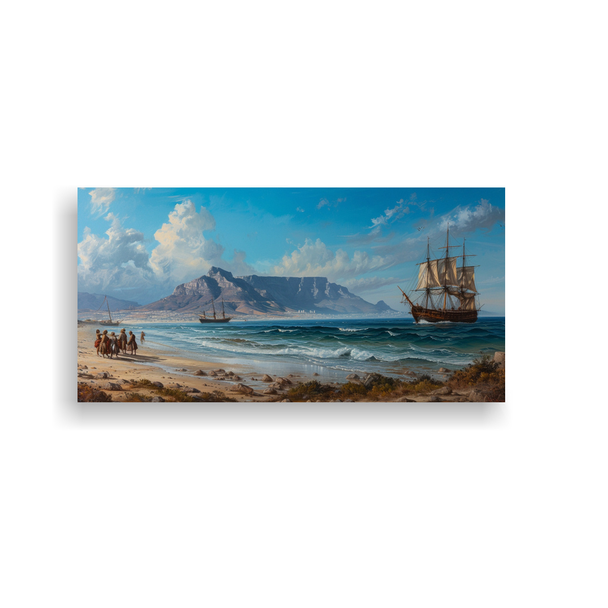 pinturas-de-decoraci-n-del-arte-conceptual-jan-van-riebeek-en-el-cabo-de-buena-esperanza